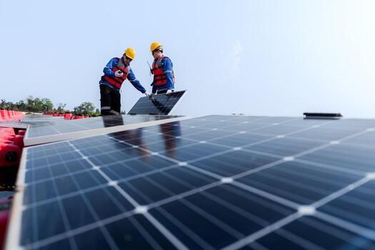 SUNDIOR Solar Engineers conducting field commissioning